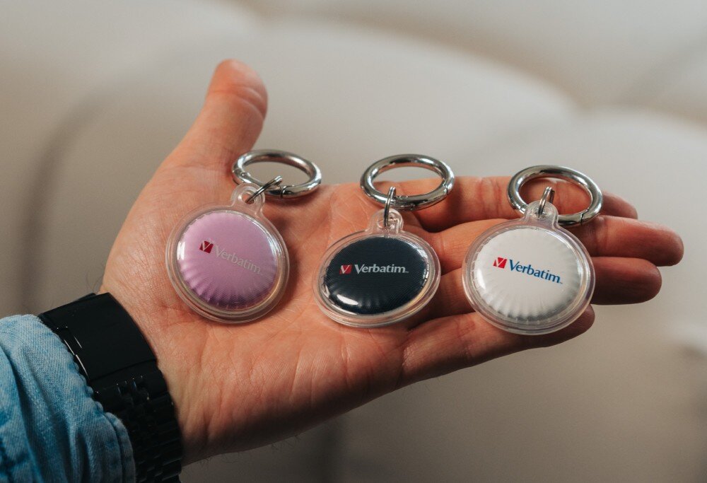 Lokalizator VERBATIM My Finder Coin MYFC-03BWP Czarny/Biały/Różowy (3 szt.) odtwarzanie dźwięku technologia NFC