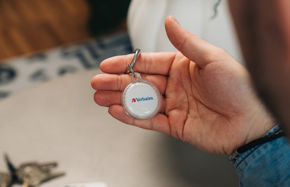 Lokalizator VERBATIM My Finder Coin MYFC-03BWP Czarny/Biały/Różowy (3 szt.) powiadomienia ostrzeżenia bateria zasilanie czas działania