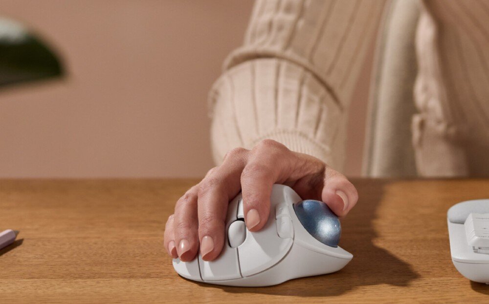 Mysz LOGITECH Ergo M575S Biały działanie przeznaczenie certyfikat ergonomia