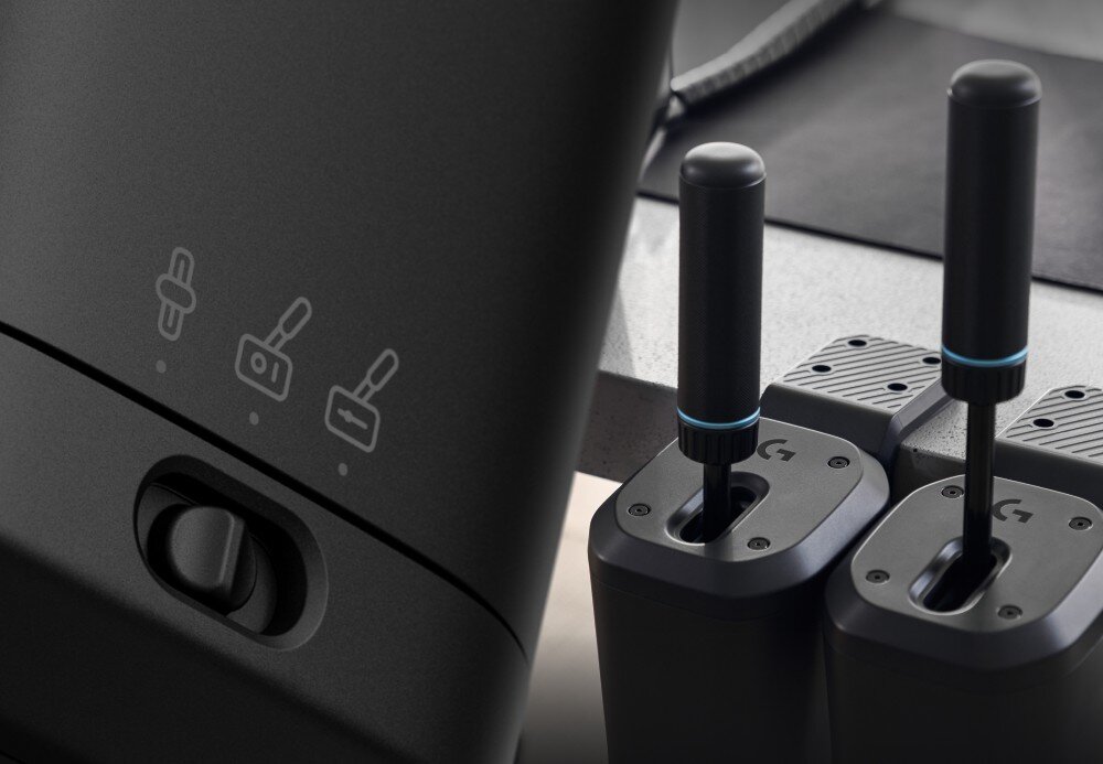 Kontroler LOGITECH RS Shifter & Handbrake przełączanie tryby