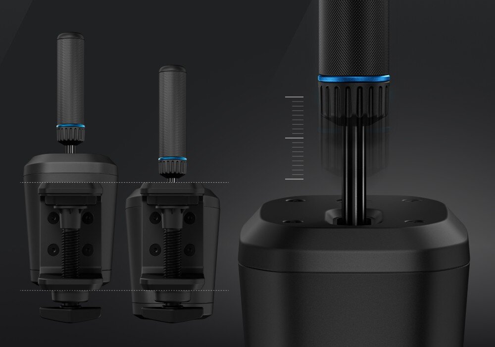 Kontroler LOGITECH RS Shifter & Handbrake regulacja uchwyt wysokość zacisk mocowanie