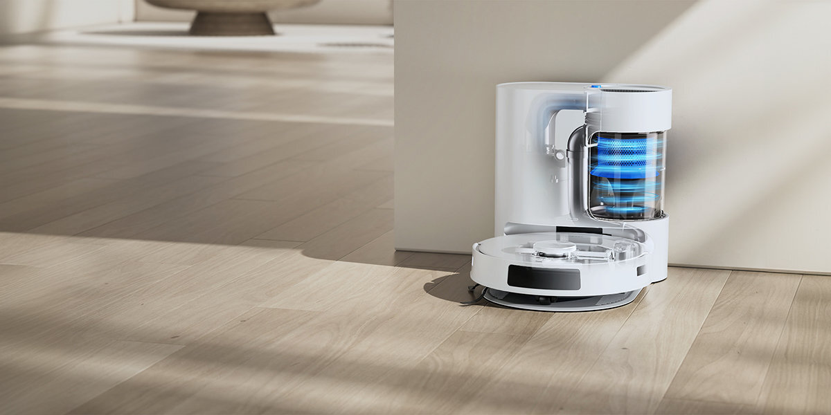 Robot sprzątający ECOVACS Deebot N20 Bezworkowa konstrukcja pojemnika na kurz technologię PureCyclone 4-stopniowym systemem filtracji efektywnością 95%