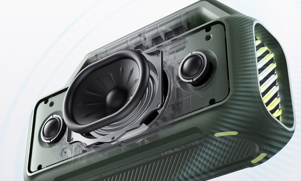 Głośnik mobilny SOUNDCORE Boom 2 muzyka moc dzwiek jakosc subwoofer wysokie tony