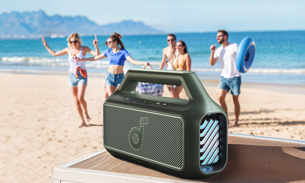 Głośnik mobilny SOUNDCORE Boom 2 wrazenia podswietlenie 7 kolorow efekty swietlne
