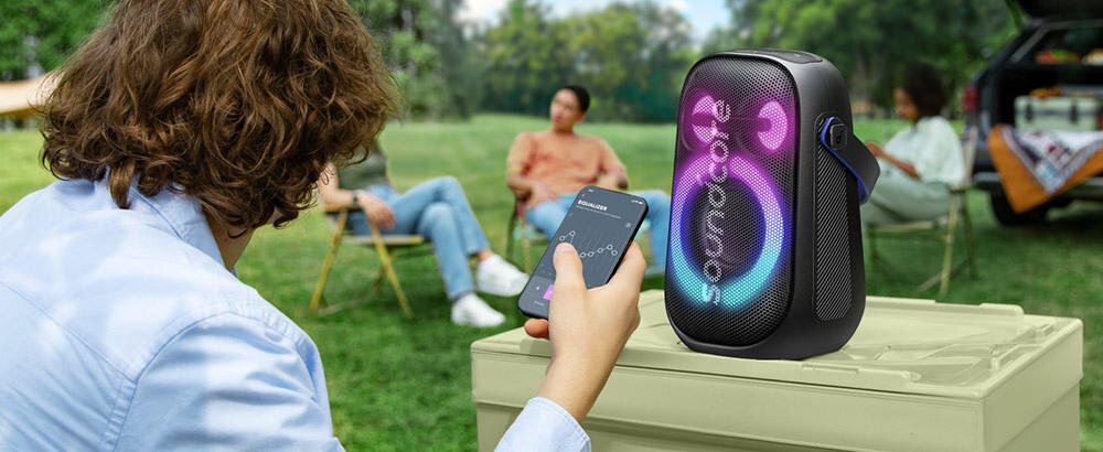 Głośnik mobilny SOUNDCORE Rave Neo 2 kontrola equalizer reglacja basy tony 