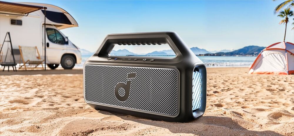 Głośnik mobilny SOUNDCORE Boom 2 wrazenia podswietlenie 7 kolorow efekty swietlne