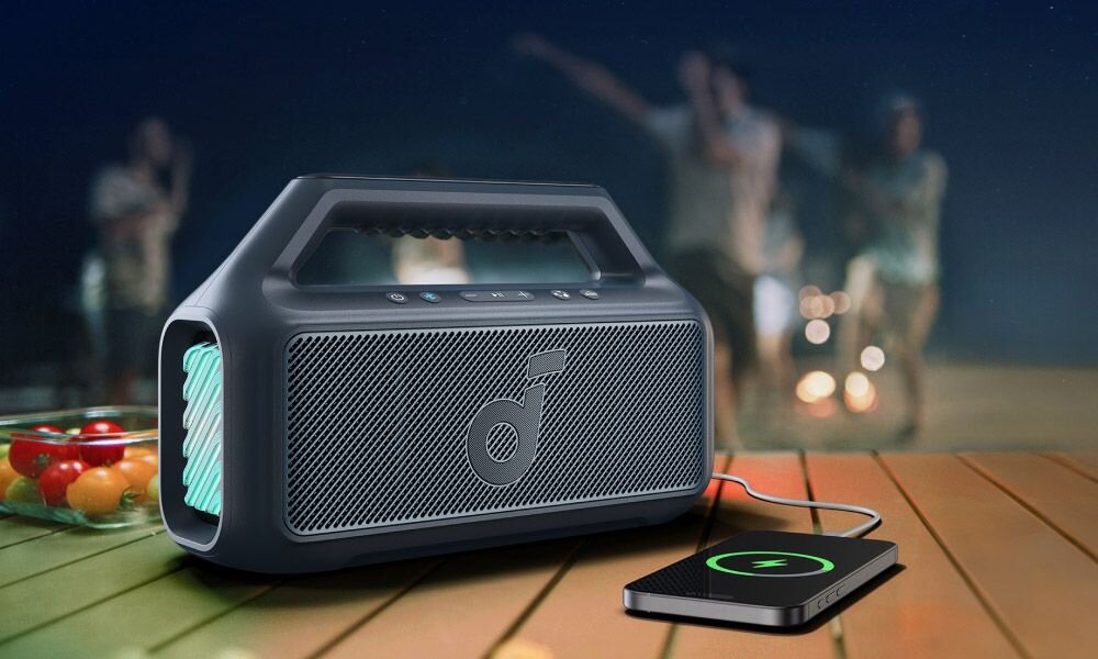 Głośnik mobilny SOUNDCORE Boom 2 wrazenia podswietlenie 7 kolorow efekty swietlne