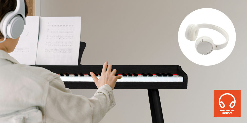 Pianino cyfrowe MUSICMATE MM-P20-B Czarny każdy poziom zaawansowania