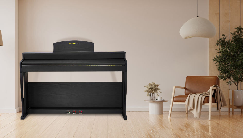 Pianino cyfrowe MUSICMATE MM-P80-B Czarny klawisze klawiatura procesor