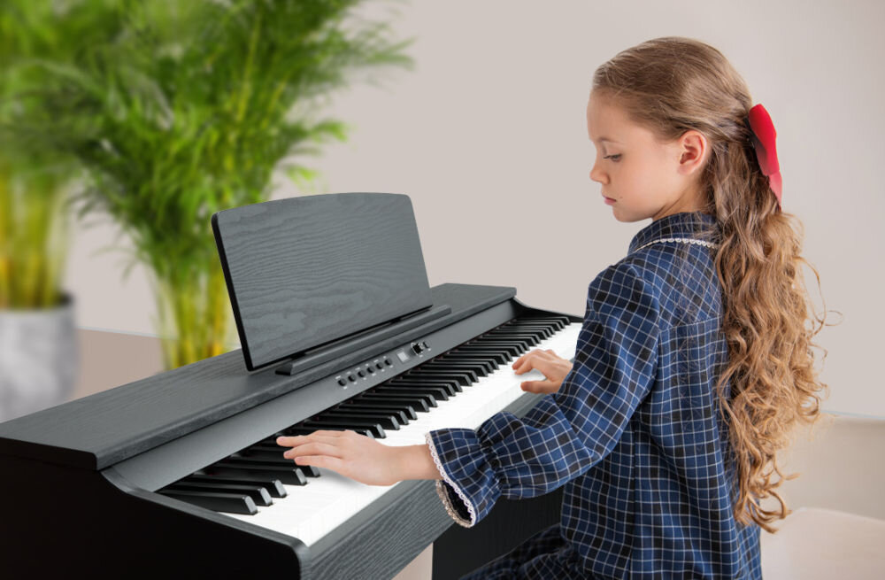 Pianino cyfrowe MUSICMATE MM-P60-B Czarny pedał 3-funkcyjny nagrania