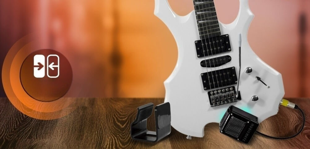 Wzmacniacz gitarowy MUSICMATE MM-A40 ToneForce zintegrowany magnetyczny uchwyt efektowne podświetlenie LED łączy przyjemność z estetyką