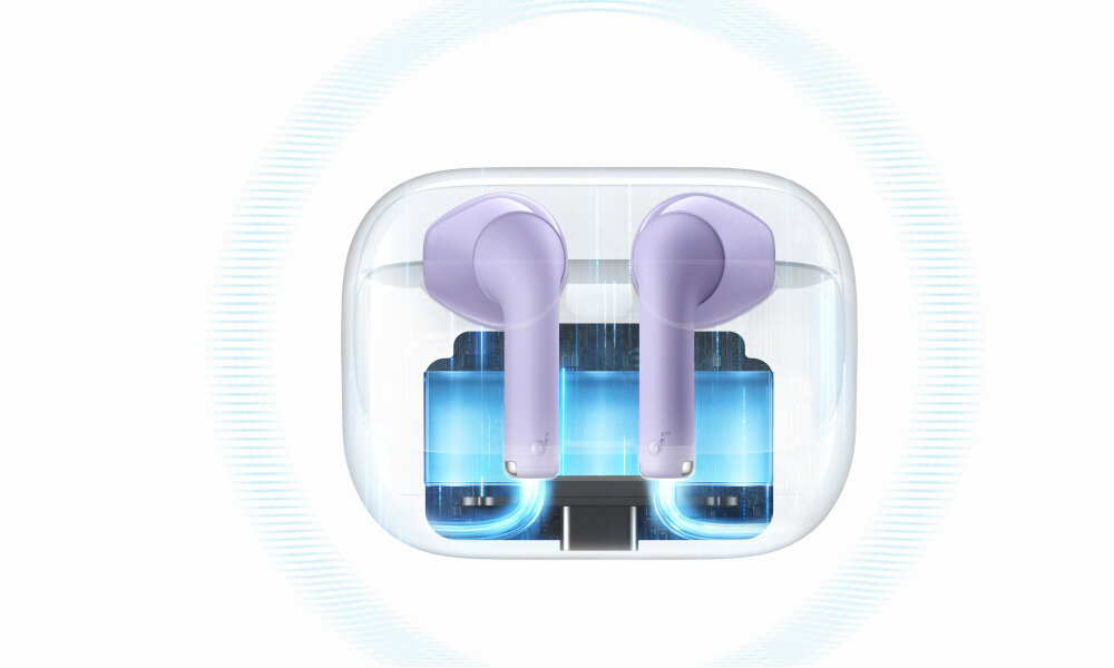 Słuchawki Soundcore K20i funkcja szybkiego ladowania