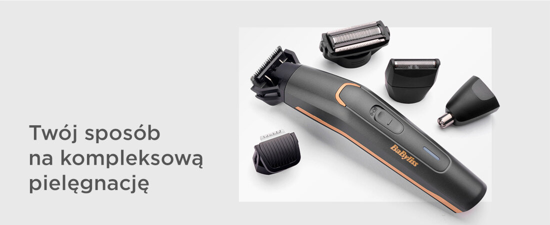 Trymer BABYLISS MT987E Czarny sposób pielęgnacja precyzyjny trymer trymer do detali golarka foliowa golarka do ciała trymer do nosa i uszu 5 nakładek efekty komfort stylizacja