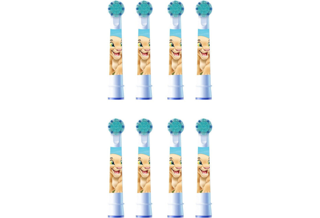 Oryginalna końcówka do szczoteczki ORAL-B Kids Król Lew (8 szt.) (Dla dzieci) Wsparcie dla zdrowych nawyków Kolorowe postacie z Disney The Lion King prosty sposób