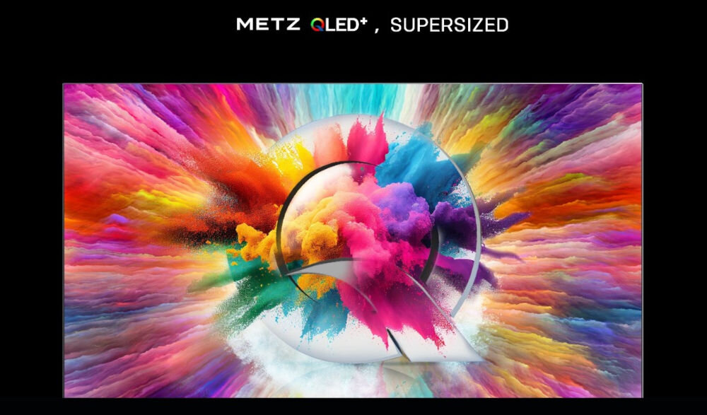 Telewizor METZ 100MQE8500Z - Olbrzymi 100-calowy ekran