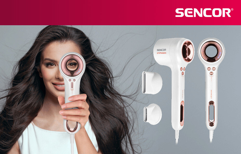 Suszarka SENCOR SHD 9100RS 1500 W wygląd design prezentacja wizualizacja Stylizacja bez uszkodzeń