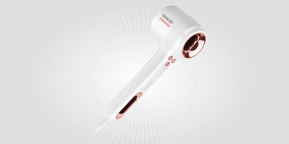 Suszarka SENCOR SHD 9100RS 1500 W do codziennej stylizacji Zdejmowany filtr czyszczenie działanie Estetyczny wygląd eleganckie wykończenie 2 nasadki  swoboda modelowanie fryzura