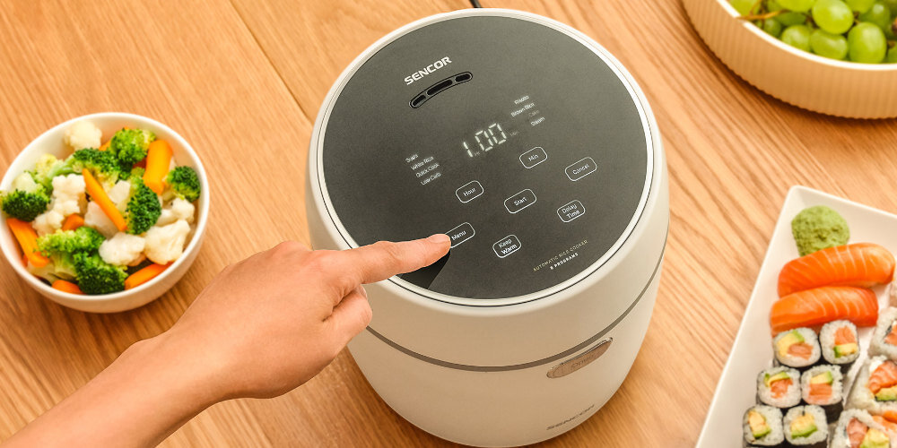 Ryżowar SENCOR SRM 0670WH Garnek koszyk ze stali korozja temperatura