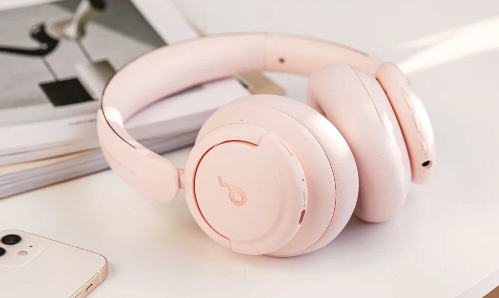 Słuchawki nauszne SOUNDCORE Life Q30 ANC design komfort lekkość dźwięk jakość wrażenia słuchowe ergonomia lekkość sport aktywność podróże czas pracy działanie akumulator