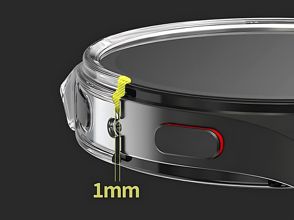 Etui ARAREE Nukin do Samsung Galaxy Watch 7 (44mm) Przezroczysty nad zegarkiem grubość design komfort minimalizm funkcjonalność cienka konstrukcja zaledwie 1 mm grubości oryginalny design zegarka dopracowany z precyzją swobodny dostęp do wszystkich funkcji urządzenia dedykowany przycisk zasilania wygoda bez kompromisów