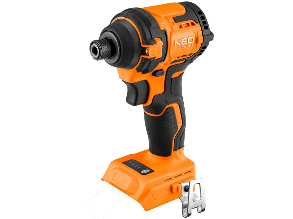 Zakrętarka udarowa NEO TOOLS 04-612 szeroki zakres prac podczas montażu mebli prac instalacyjnych obróbka metali remonty wysoki moment obrotowy do składania szafek do montażu konstrukcji stalowych uniwersalność wydajność