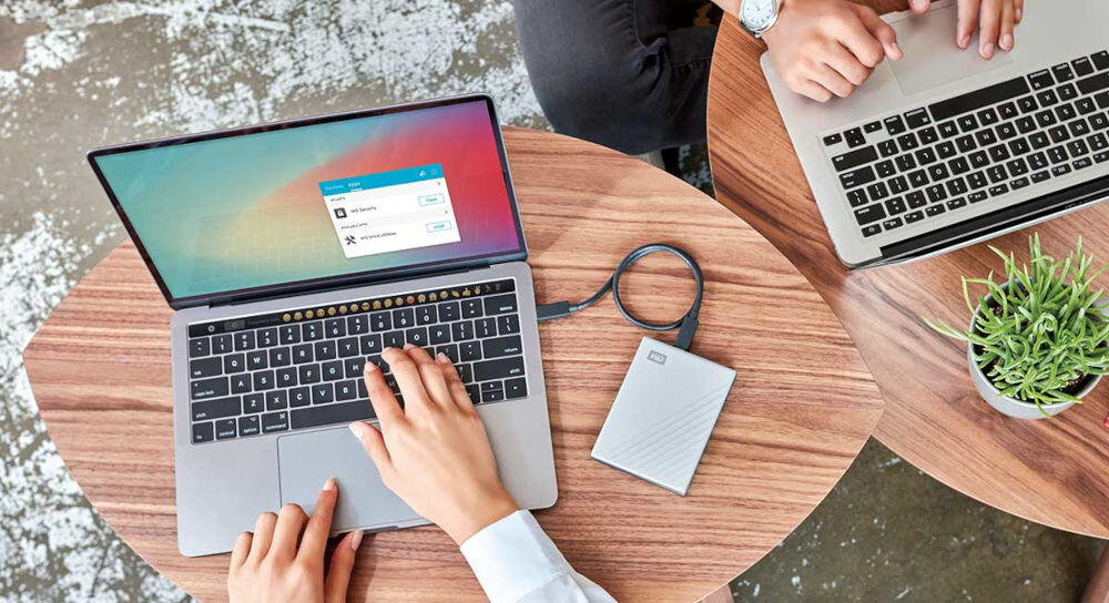 Dysk WD My Passport Ultra for Mac 6TB Srebrny pojemność dużo miejsca na dane kompaktowa forma