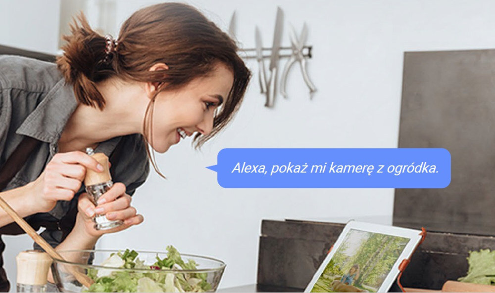 Kamera EZVIZ H3C 3K Zewnętrzna, Wi-Fi / LAN integracja sterowanie głosowe podgląd na żywo polecenia głosowe otoczenie sytuacja