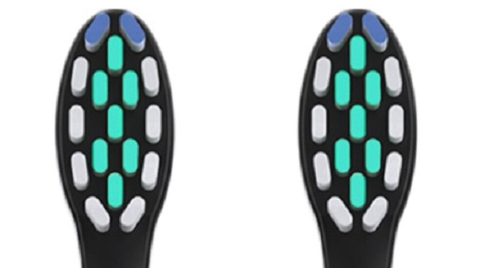 Oryginalna końcówka szczoteczki CONTROLY Supersonic  twarde czarne  (2 szt.) (Delikatne dla dziąseł) dla wrażliwych dziąseł Miękkie włókna higiena wykończenie prezentacja Neutralna kolorystyka 