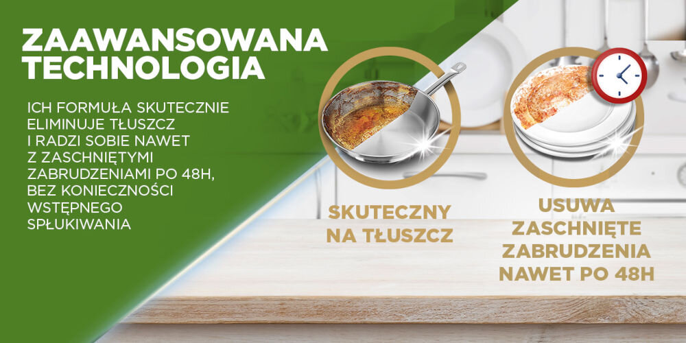 Kapsułki do zmywarki FINISH Ultimate 0% - 100 szt. Certyfikat EU Ecolabel troska o środowisko