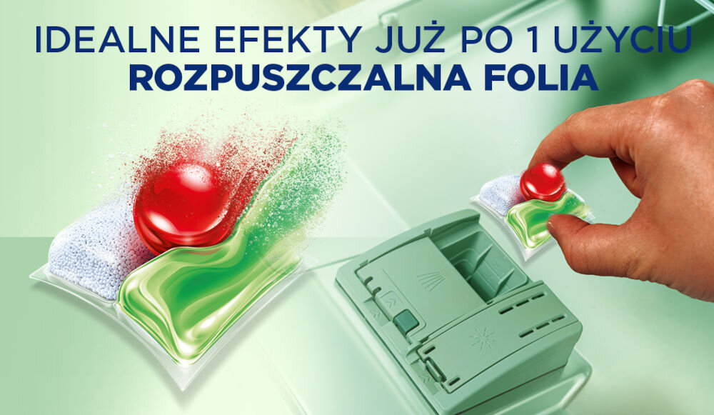 Kapsułki do zmywarki FINISH Ultimate 0% - 100 szt. mniej chemikaliów biodegradowalne