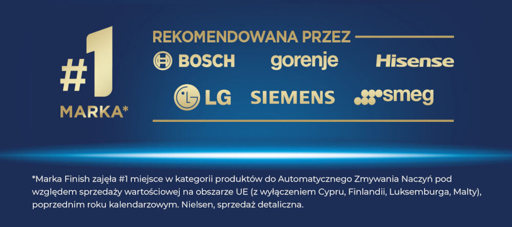 Kapsułki do zmywarki FINISH Ultimate 0% - 100 szt. polecany przez producentów
