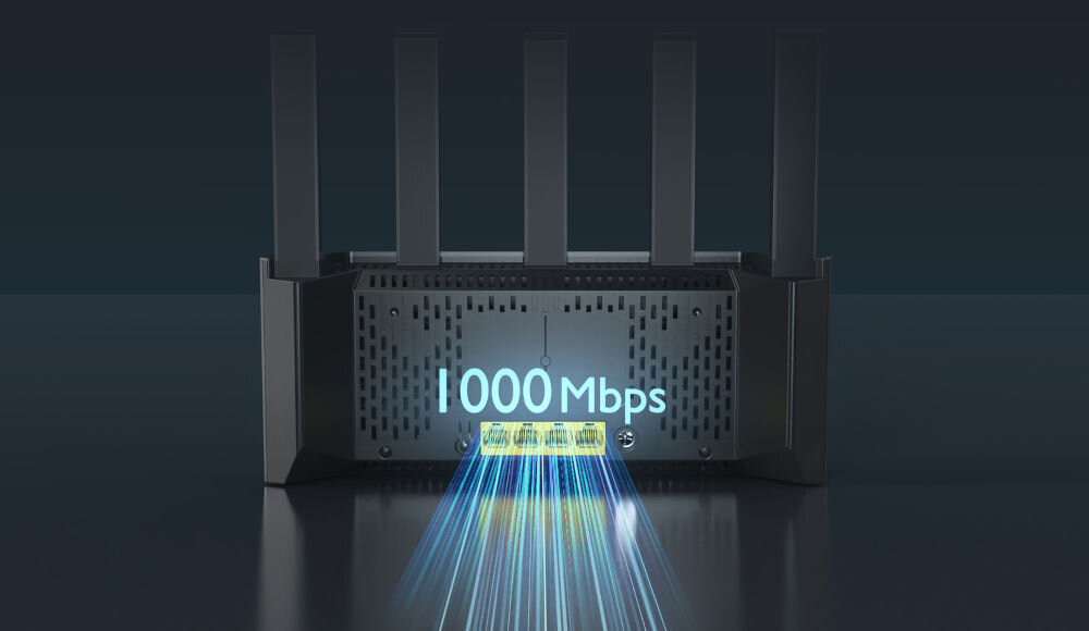 Router TENDA TX12L Pro 2.4 / 5 GHz (DualBand), Wi-Fi Mesh Gigabitowe porty dla dużego ruchu