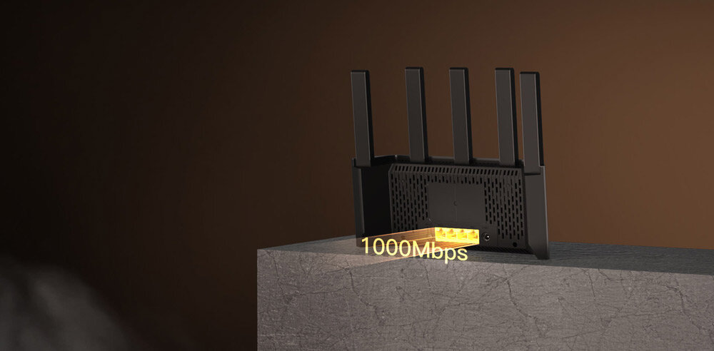 Router TENDA TX2L Pro 2.4 / 5 GHz (DualBand), Wi-Fi Mesh Szybkość z gigabitowymi portami