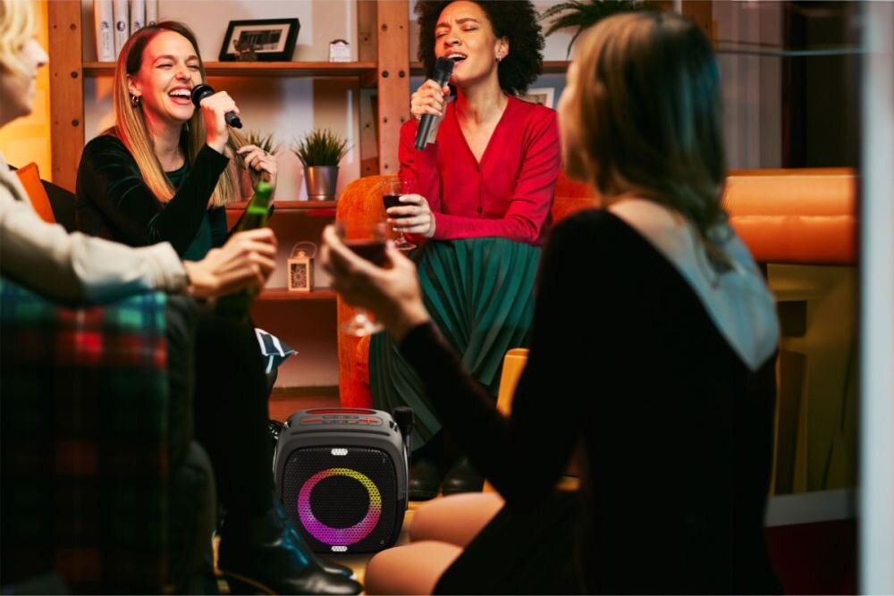 Głośnik mobilny MANTA Ares SPK340 karaoke funkcja mikrofon