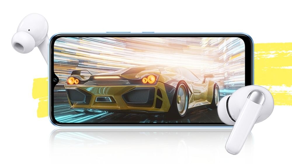Słuchawki dokanałowe INFINIX Buds Neo XE26 ANC gra akcja bluetooth tryb