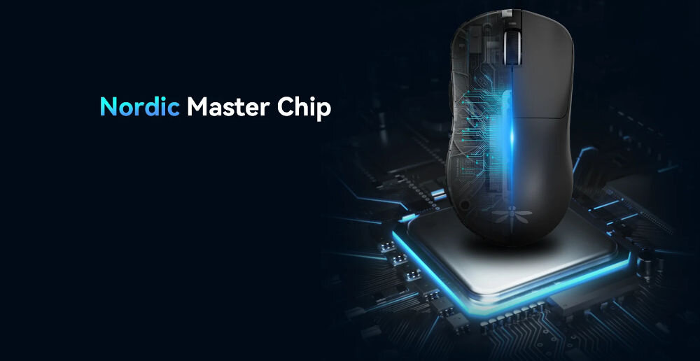 Mysz VGN Dragonfly F1 Moba Biały chip Nordic płynne działanie bez przerw energooszczędność