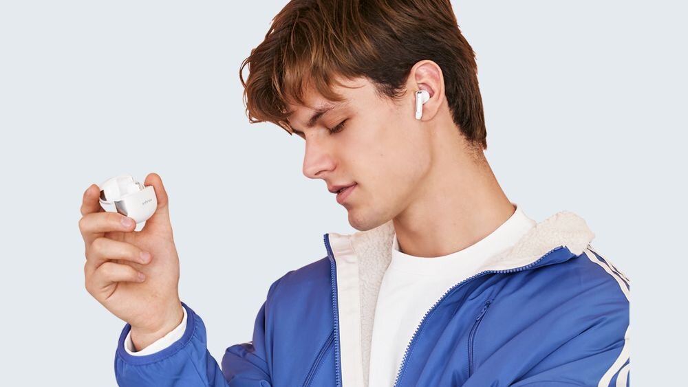 Słuchawki dokanałowe INFINIX XBuds NC XE28 ANC sterowanie muzyka wygoda wrazenia
