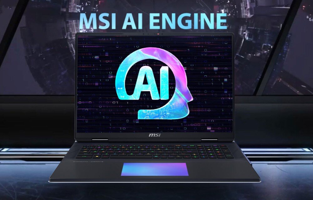 Laptop MSI Titan 18 HX A14VHG-414PL 18 IPS i9-14900HX 64GB RAM 2TB SSD GeForce RTX4080 Windows 11 Home funkcje sztuczna inteligencja optymalizacja