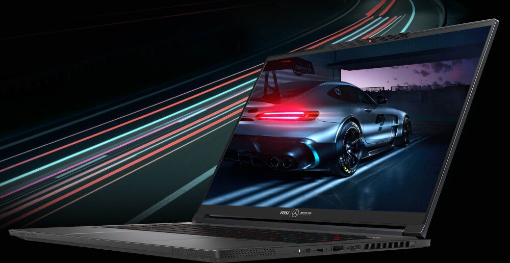 Laptop MSI Stealth 16 MercedesAMG A1VGG-276PL 16 OLED 240Hz Ultra 9-185H 32GB RAM 2TB SSD GeForce RTX4070 Windows 11 Home ekran matryca rozdzielczość odświeżanie kolory czas reakcji