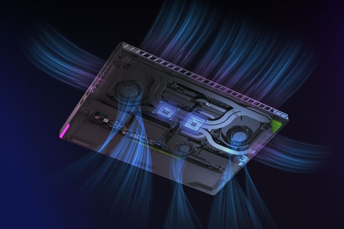 Laptop ASUS ROG Strix G18 - Układ chłodzenia