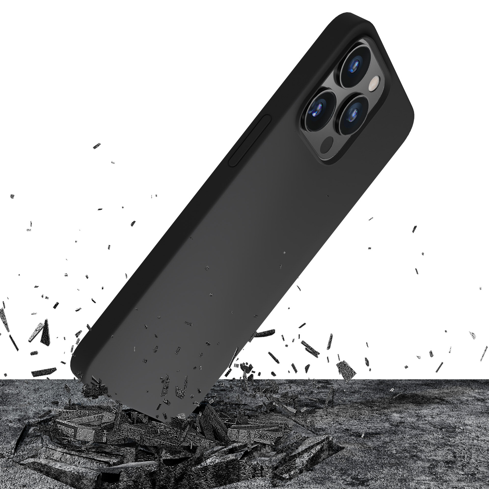 ETUI 3MK SILICONE CASE DO APPLE IPHONE 16E delikatny gładki materiał mikrofibra