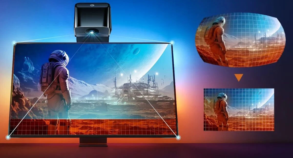 Taśma LED GOVEE H6099 5 m TV Backlight 3 Lite Wi-Fi/Bluetooth, komendy, głosowe, jasność, kolory, wizualizacja odczytu kolorów przez taśmę LED na monitorze