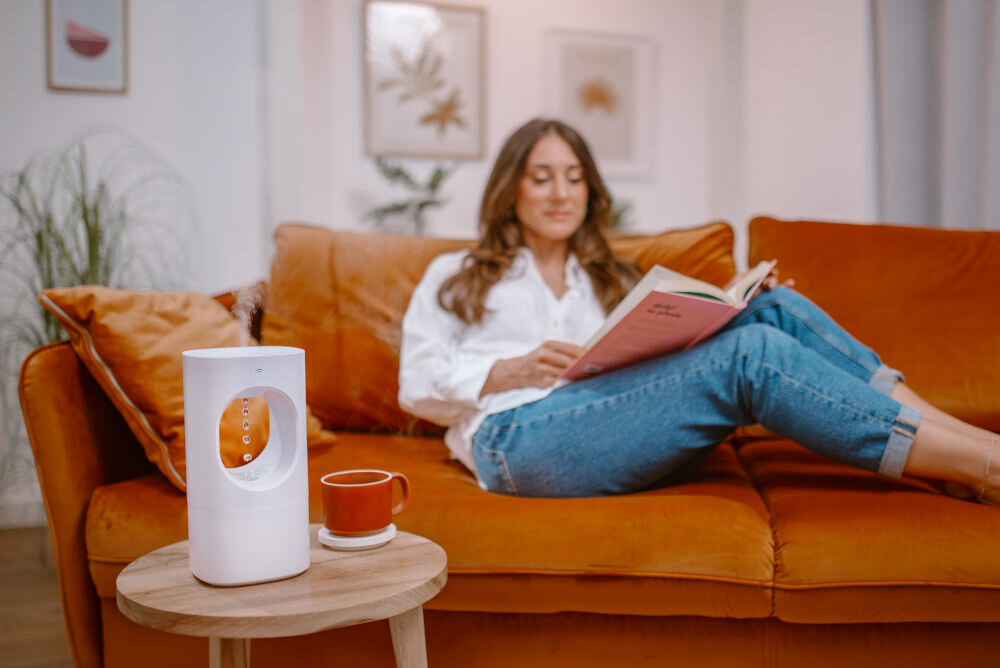 Nawilżacz INOLY Drop IDF03W Grawitacyjny wygoda jakość estetyka poprawa codziennego życia lepsza jakośc snu sprzyjające warunki przestrzeń domowego biura zdrowe powietrze komfort pracy