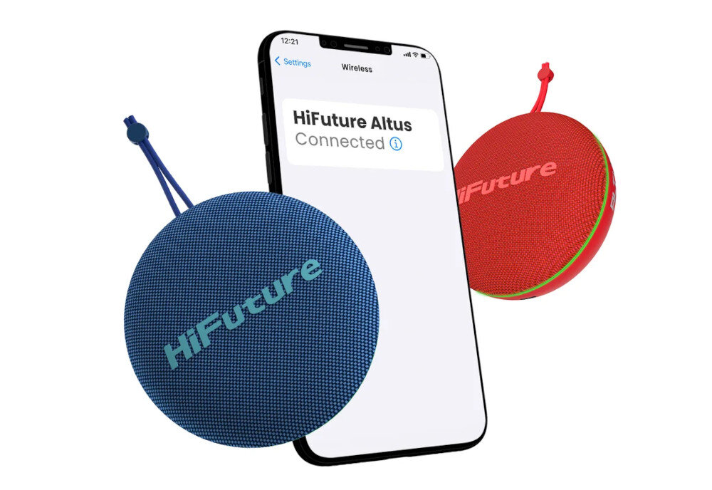 Głośnik mobilny HIFUTURE Altus kompaktowa konstrukcja wytrzymala obudowa wielokierunkowy pasek