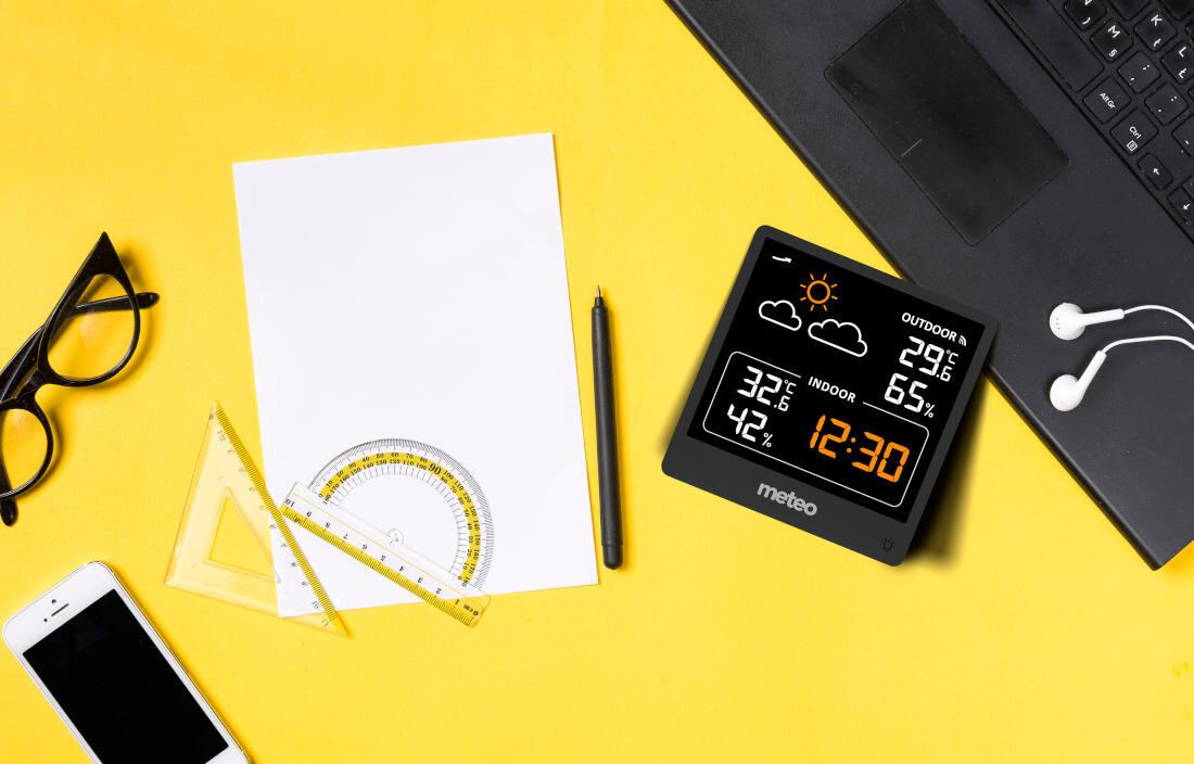 Stacja pogody METEO SP200 pełna kontrola bezprzewodowy pomiar temperatura monitorowanie wilgotności powietrza  czujnik zasięg dane