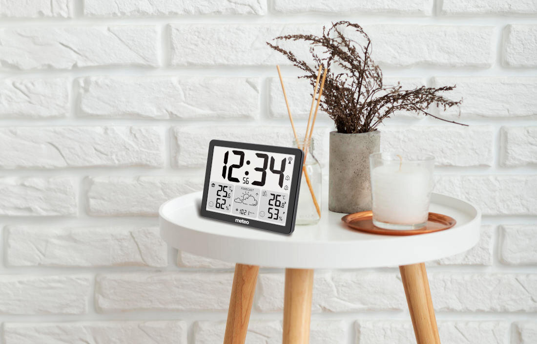 Stacja pogody METEO SP201 Zasięg czujnika do 60 metrów wyświetlacz