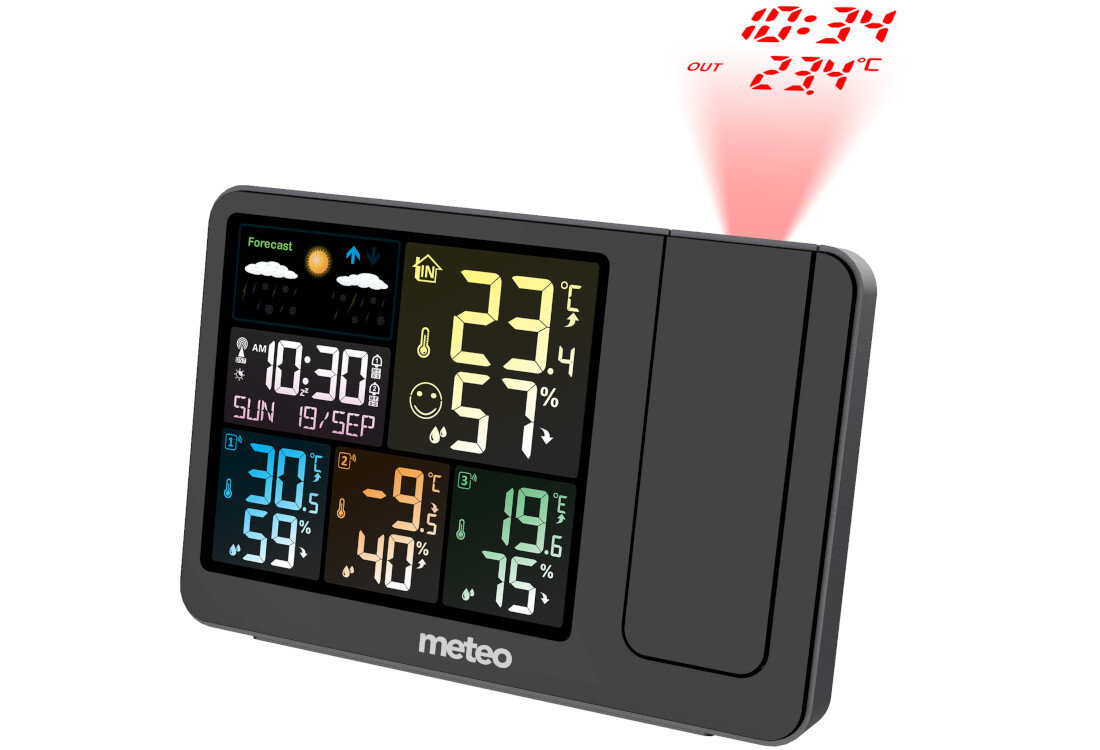 Stacja pogody METEO SP300 Zegar z systemem DCF precyzyjne wskazania czasu funkcja budzika datownik