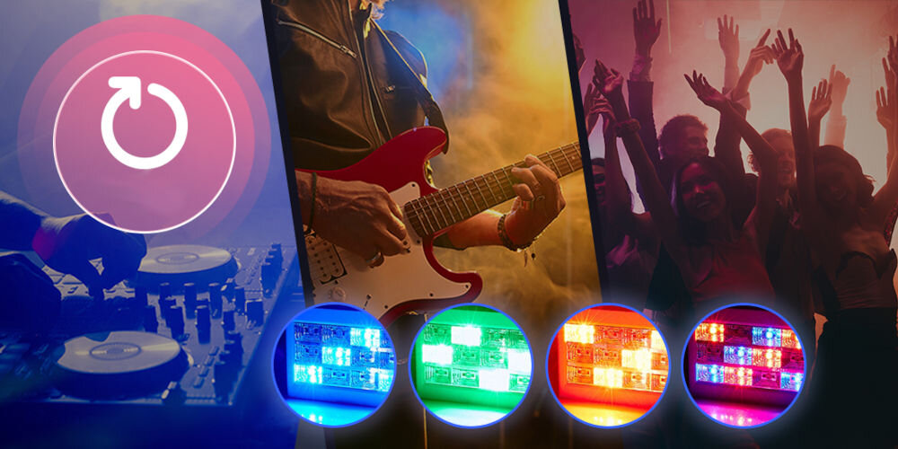 Lampa stroboskopowa MUSICMATE MM-DL101 Glintbeam niesamowite efekty świetlne 12 diod RGB o mocy 15 W wszechstronny