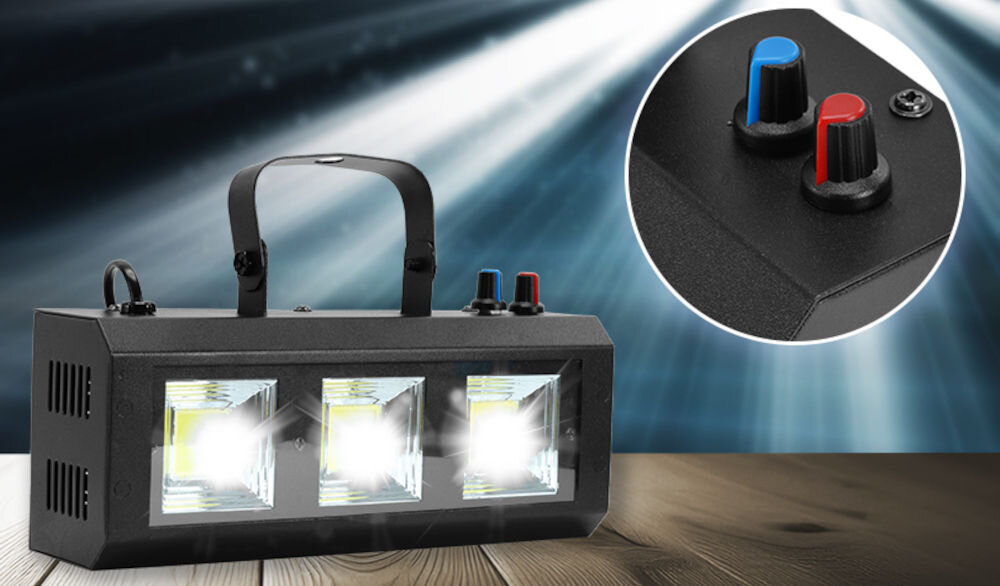 Lampa stroboskopowa MUSICMATE MM-DL080 Glowray dwa tryby sterowania dźwiękowy i automatyczny