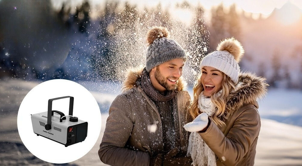 Wytwornica śniegu MUSICMATE MM-SM210 SnowStorm realistyczny efekt sztucznego śniegu wszechstronność